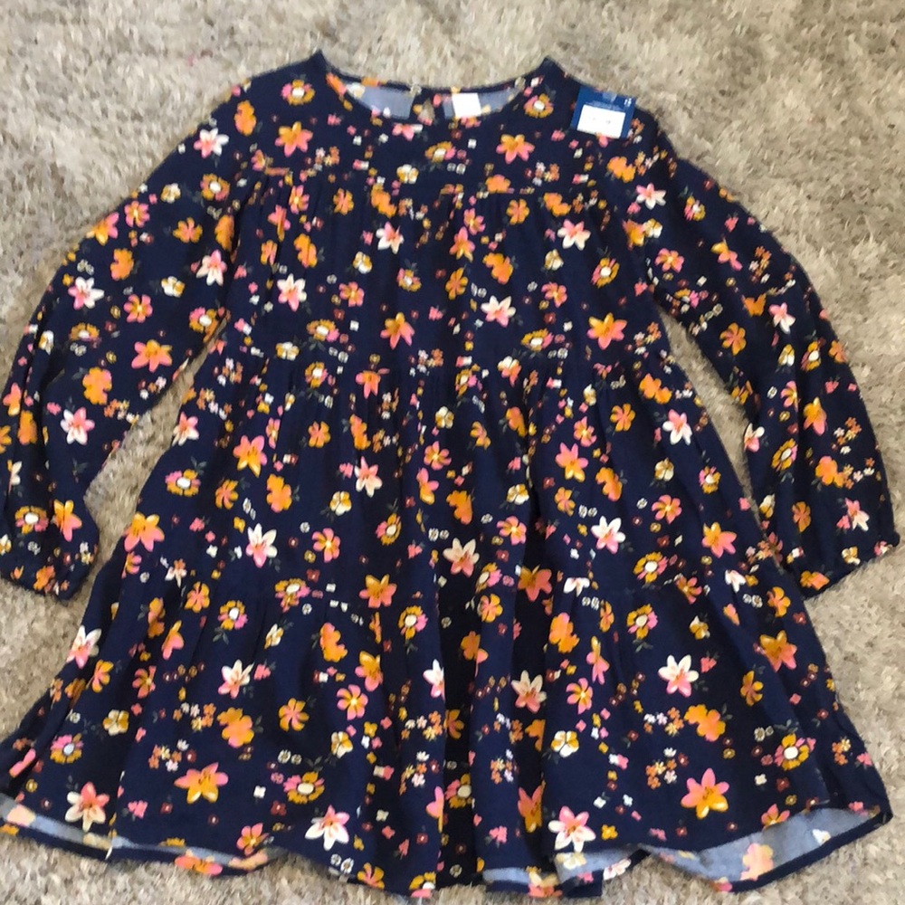 Girls size 16 navy floral dress